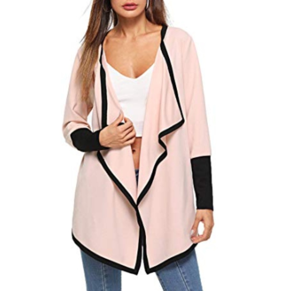 Lightweight Waterfall Collar Cardigan Coat